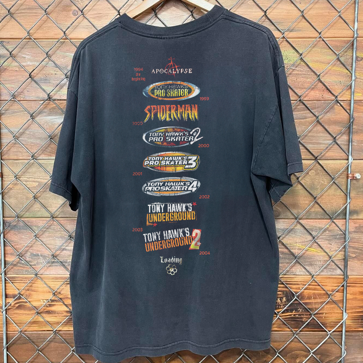 2004 Rare Nevers0ft 10 Hardcore Years Black Tee