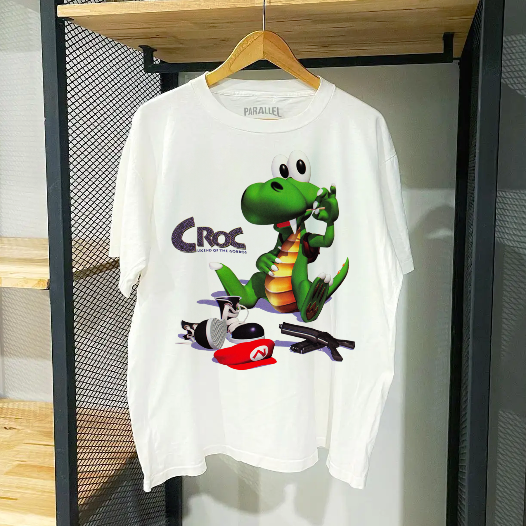 Vintage 90s Croc Promo White T-Shirt