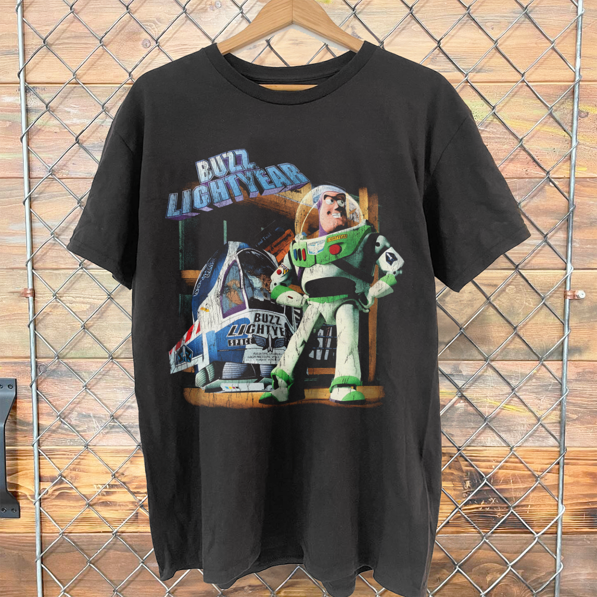Buzz Lightyear Washed Black Tee - Toy Story Promo