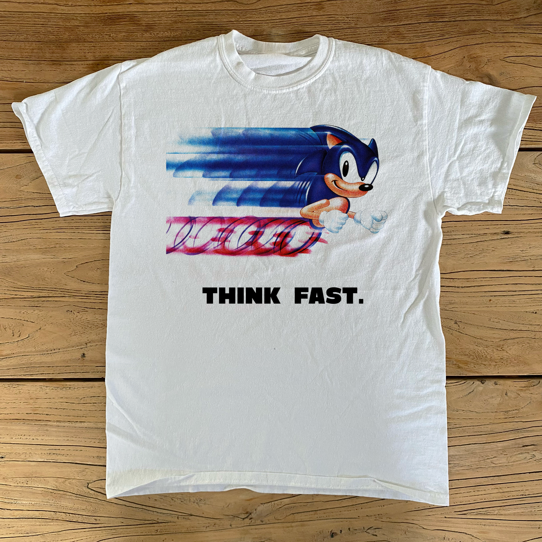 Vintage Sonic 'Think Fast' Graphic Tee