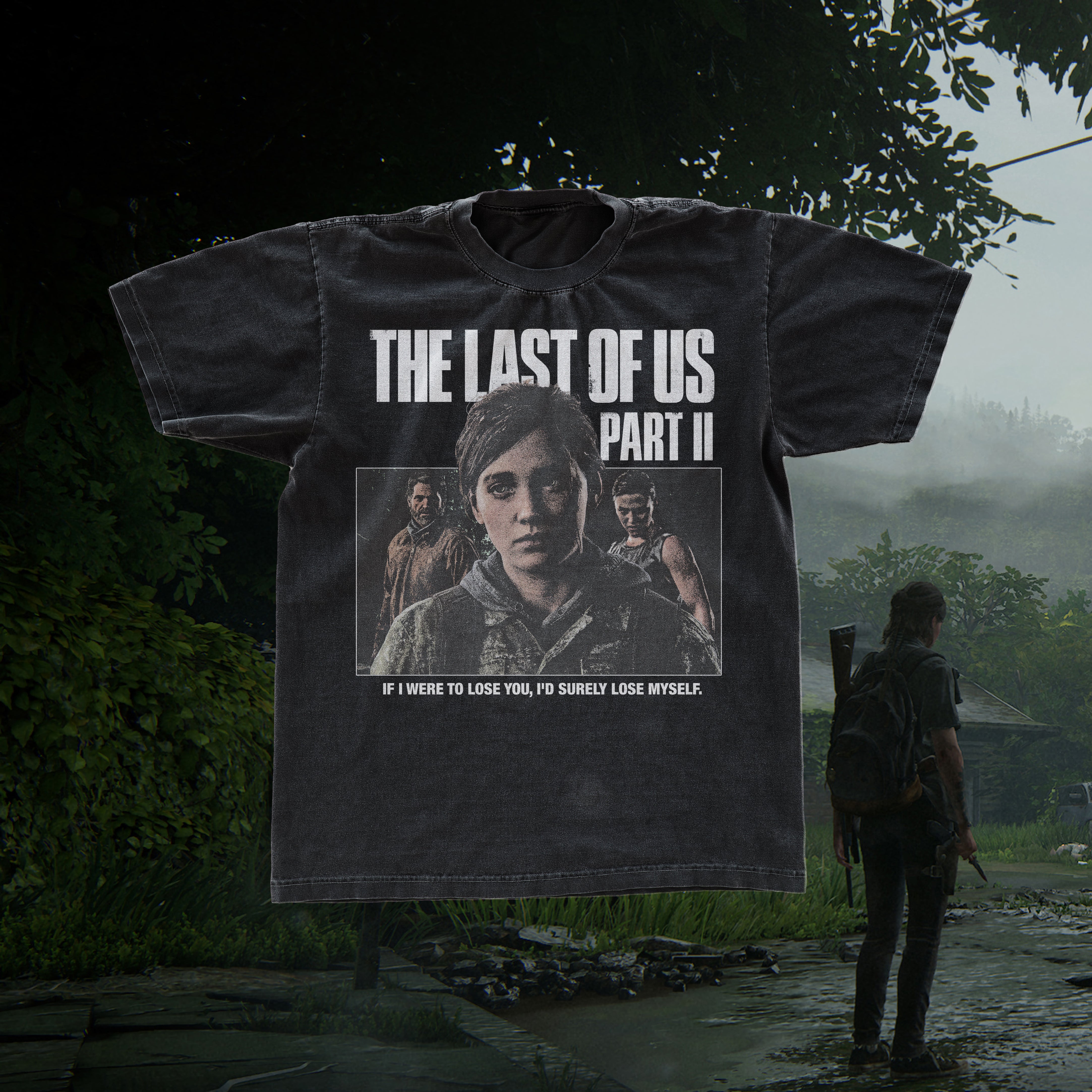 The Last of Us Part 2 Black Graphic Tee