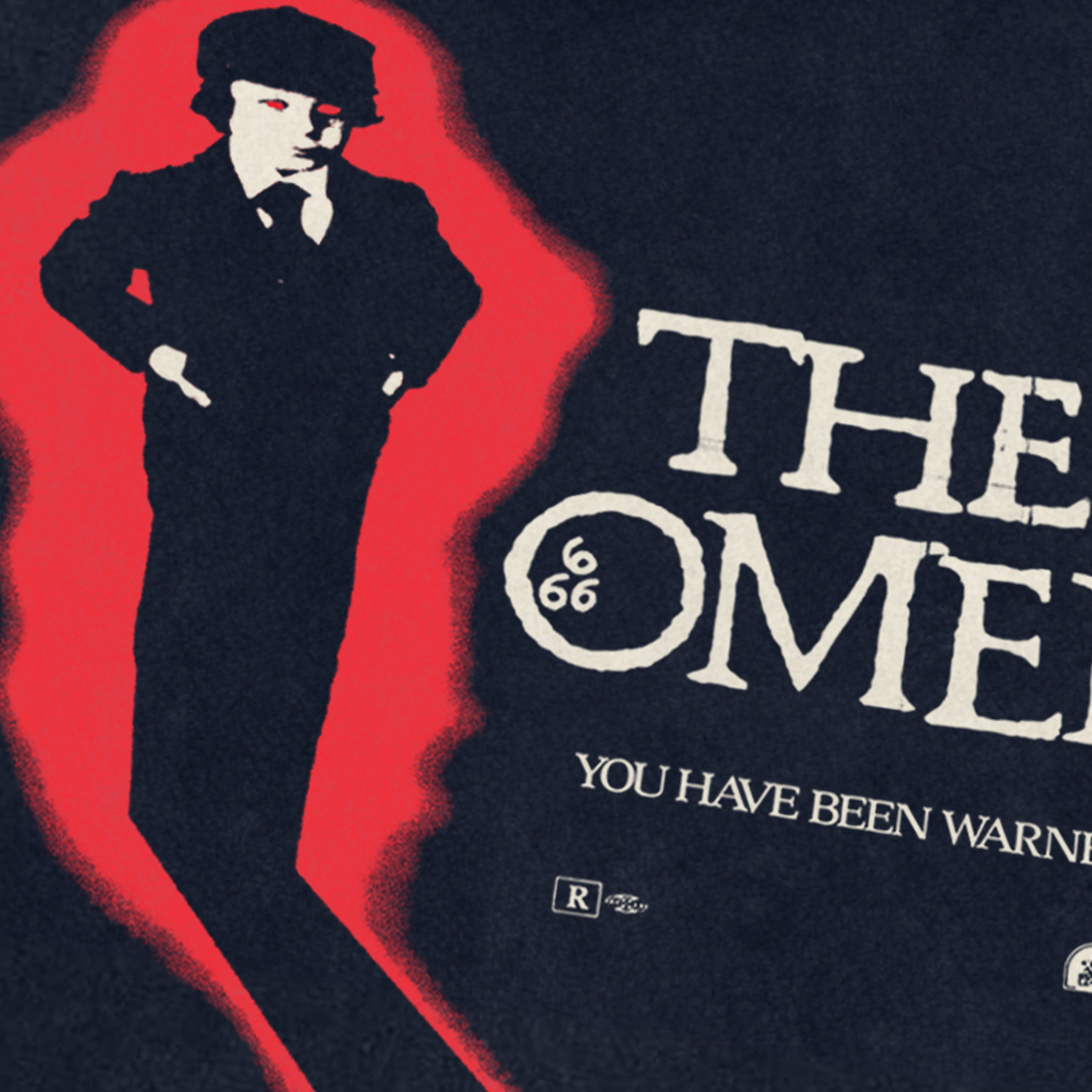 1976 The Omen Vintage Black Tee - Retro Horror Movie Shirt