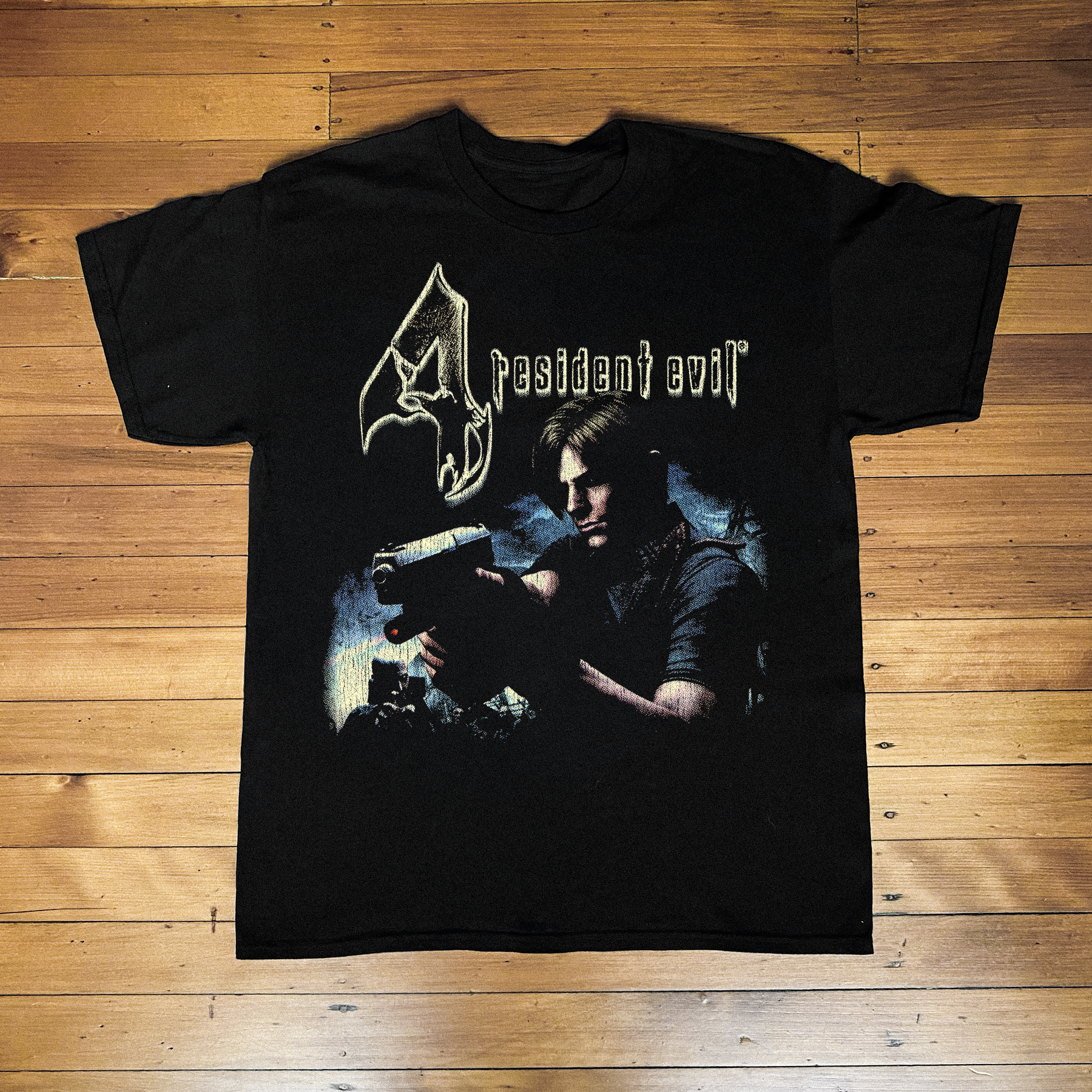 Resident Evil 4 PS2 Black T-Shirt (2005 Edition)