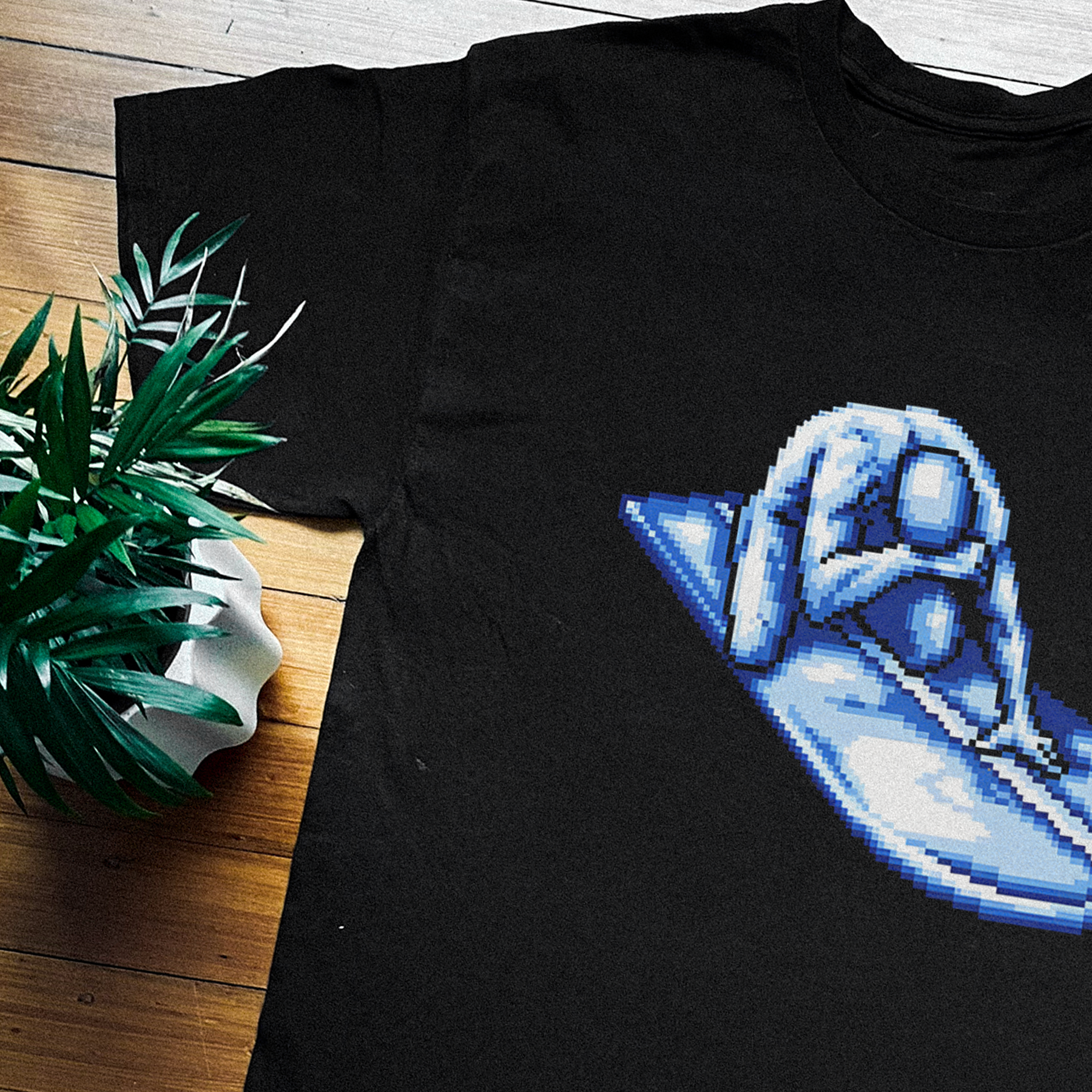 80s SLVR Surfer Death Screen Graphic Tee