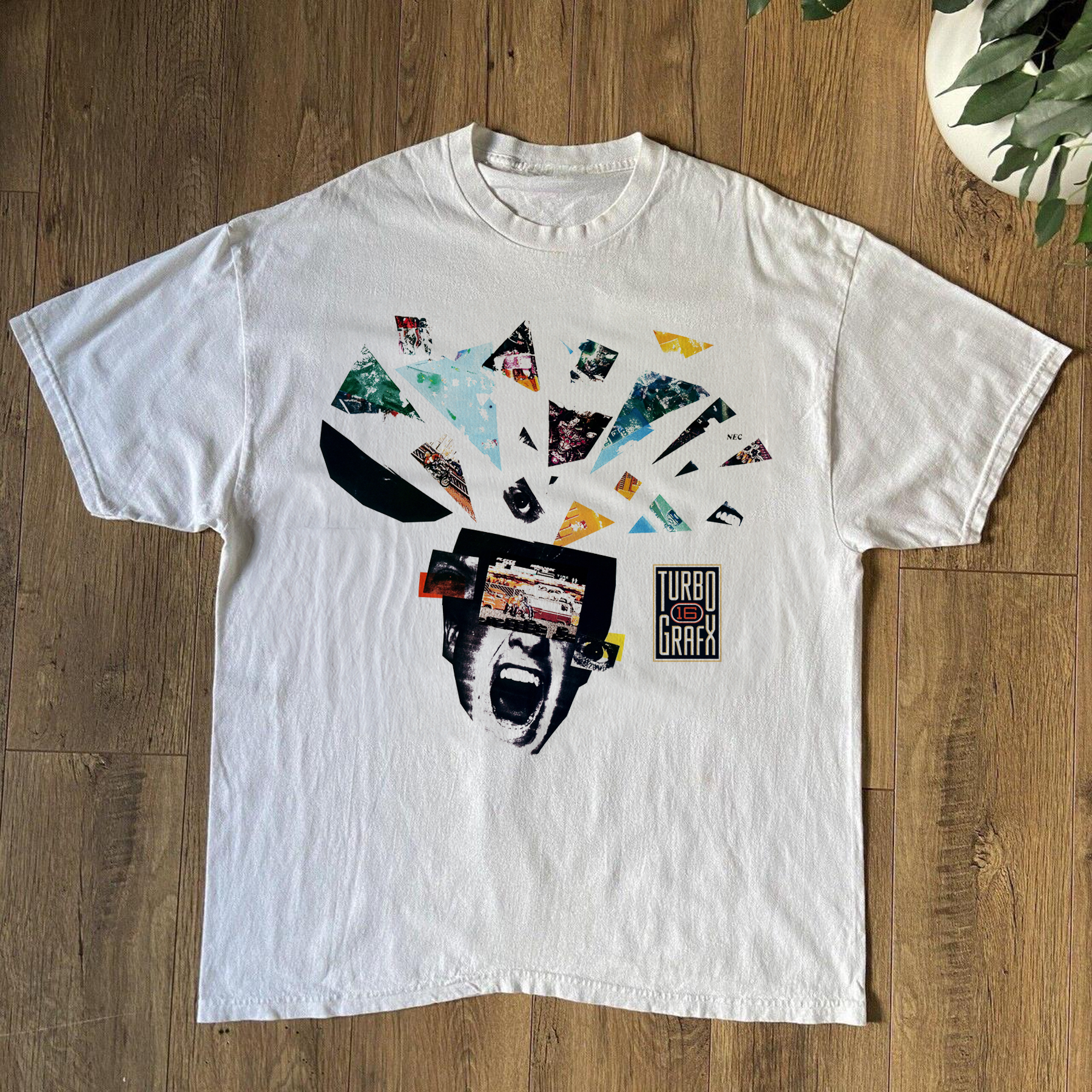 Retro TurboGrafx 16 Explosion Graphic Tee