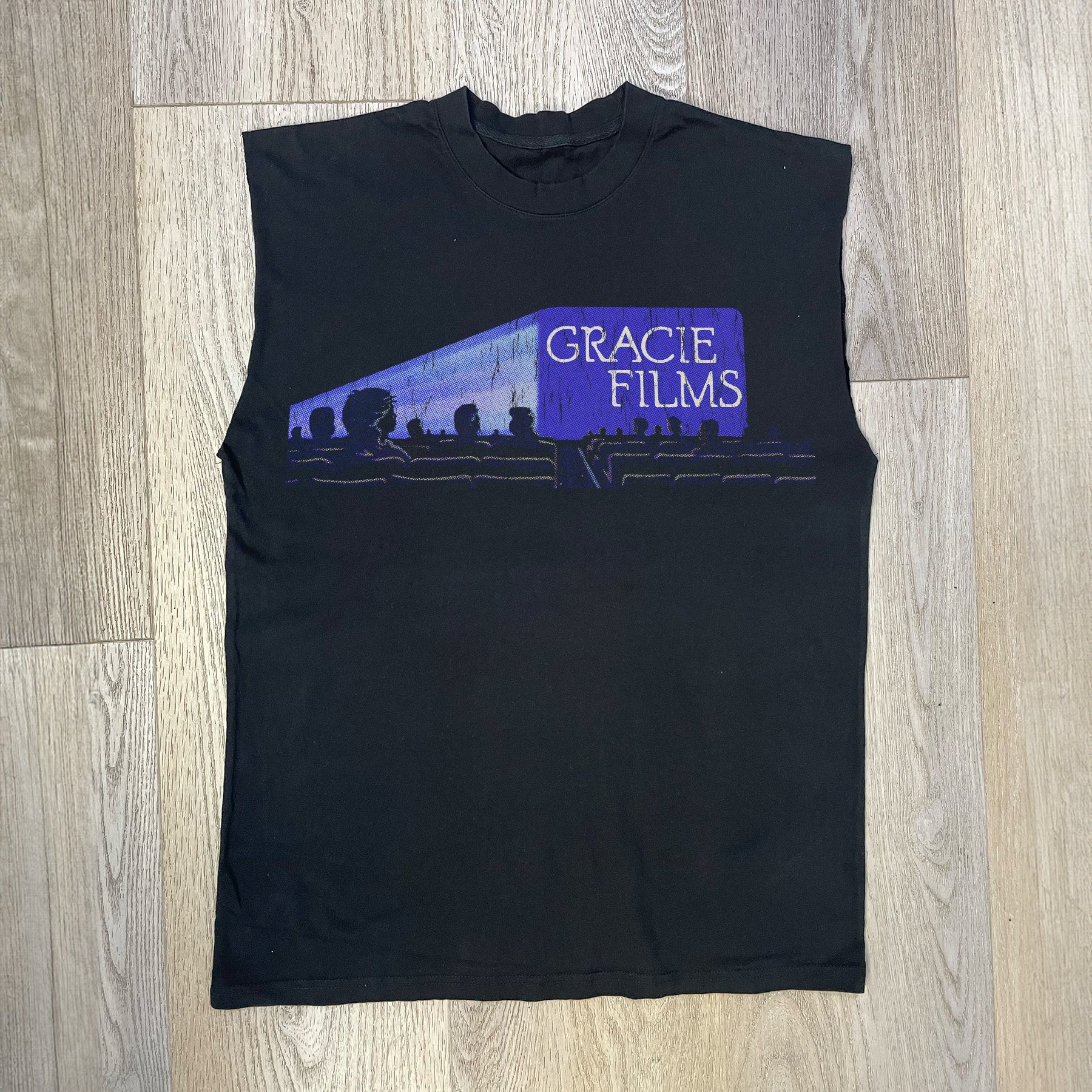 Gracie Films Black Cut-Off Tee