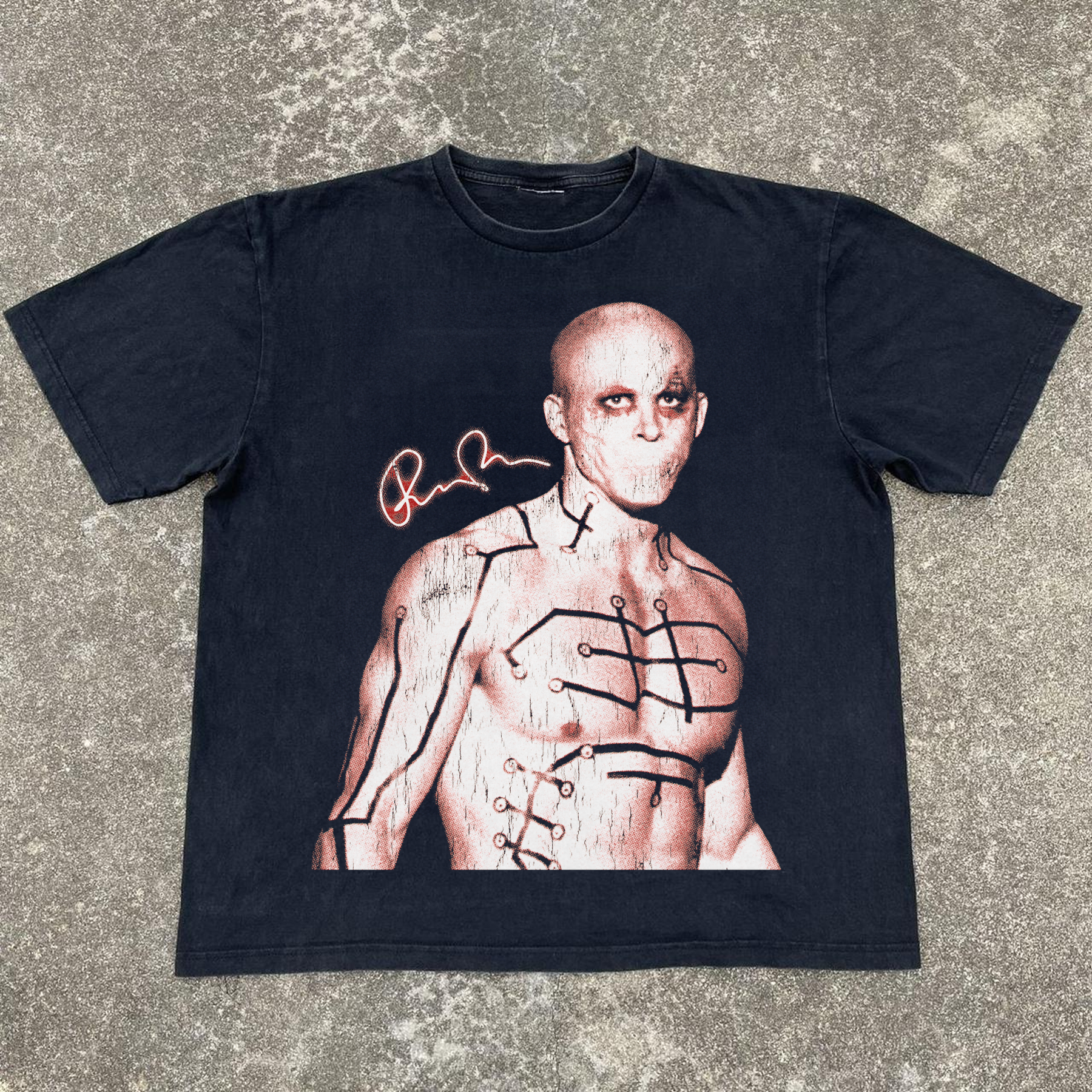 Deadpool Origins Vintage Black Tee