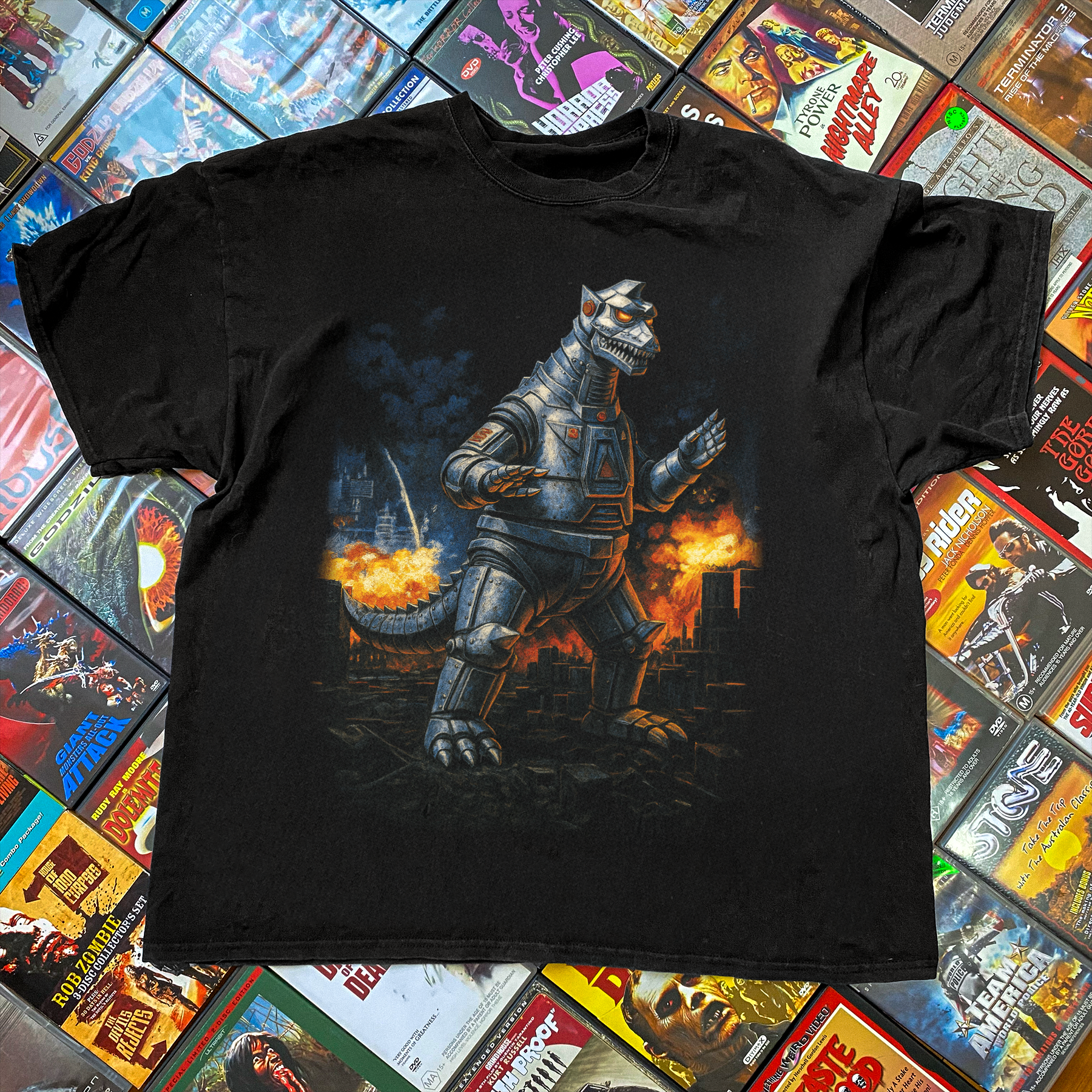 Black Mecha Godzilla Terror Graphic Tee