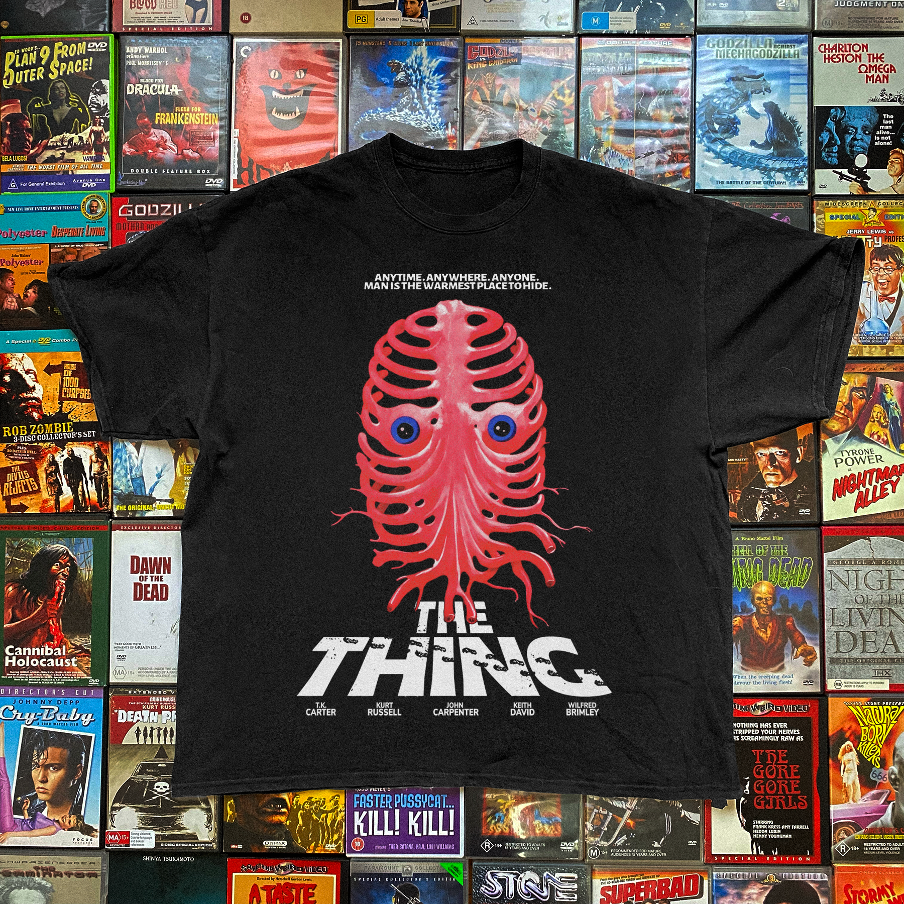 1982 The Thing Movie Parasite Black Tee
