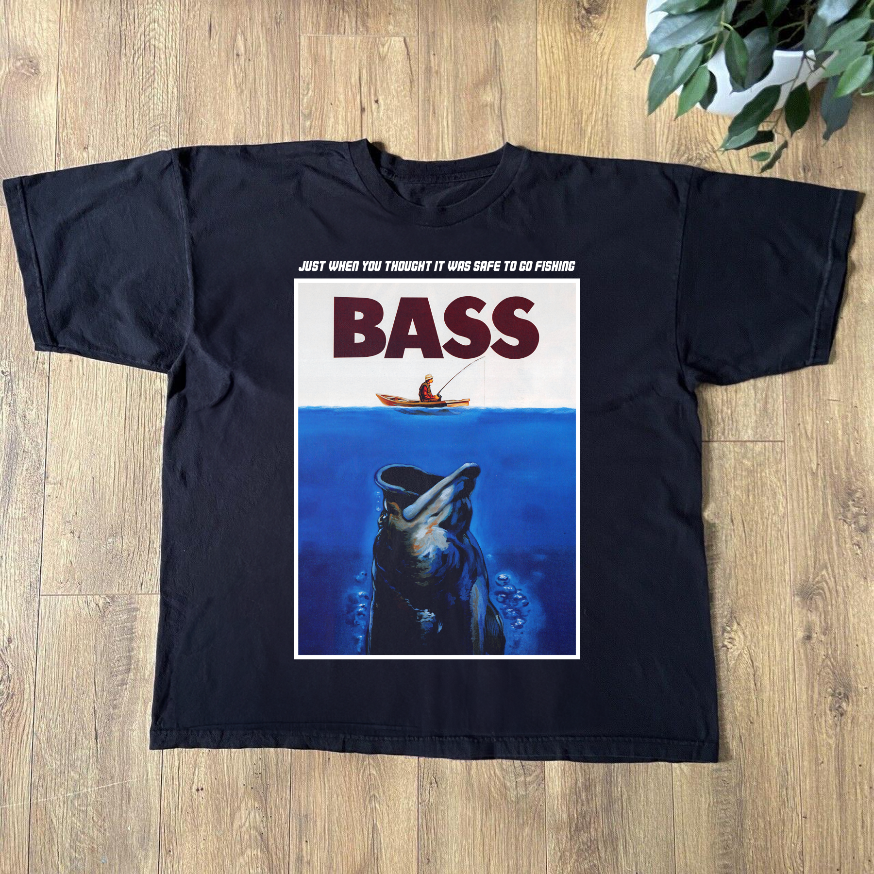 Vintage 1999 Big Ol' Bass Gaming Tee - Black