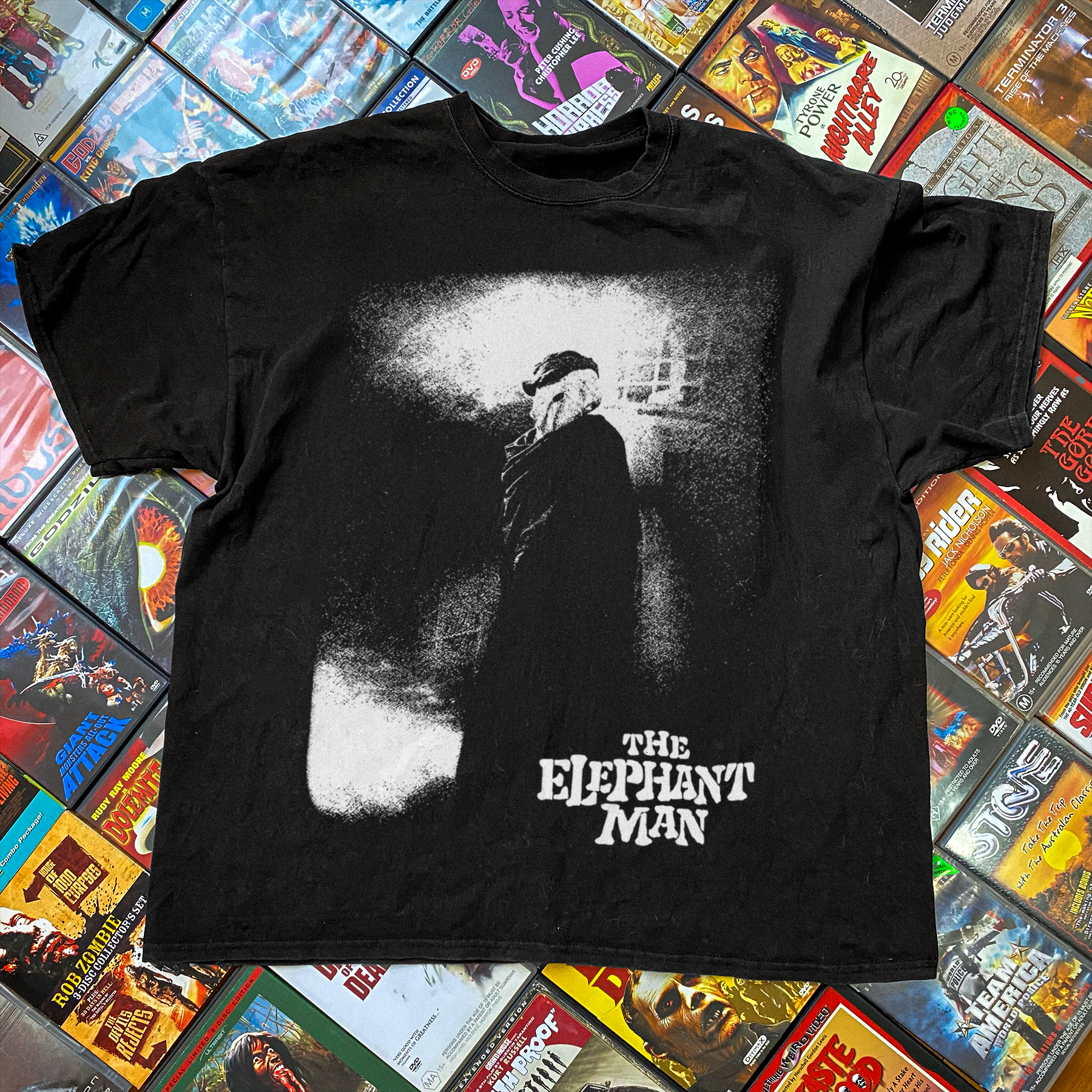 1980 Elephant Man Lynch Movie Black T-Shirt