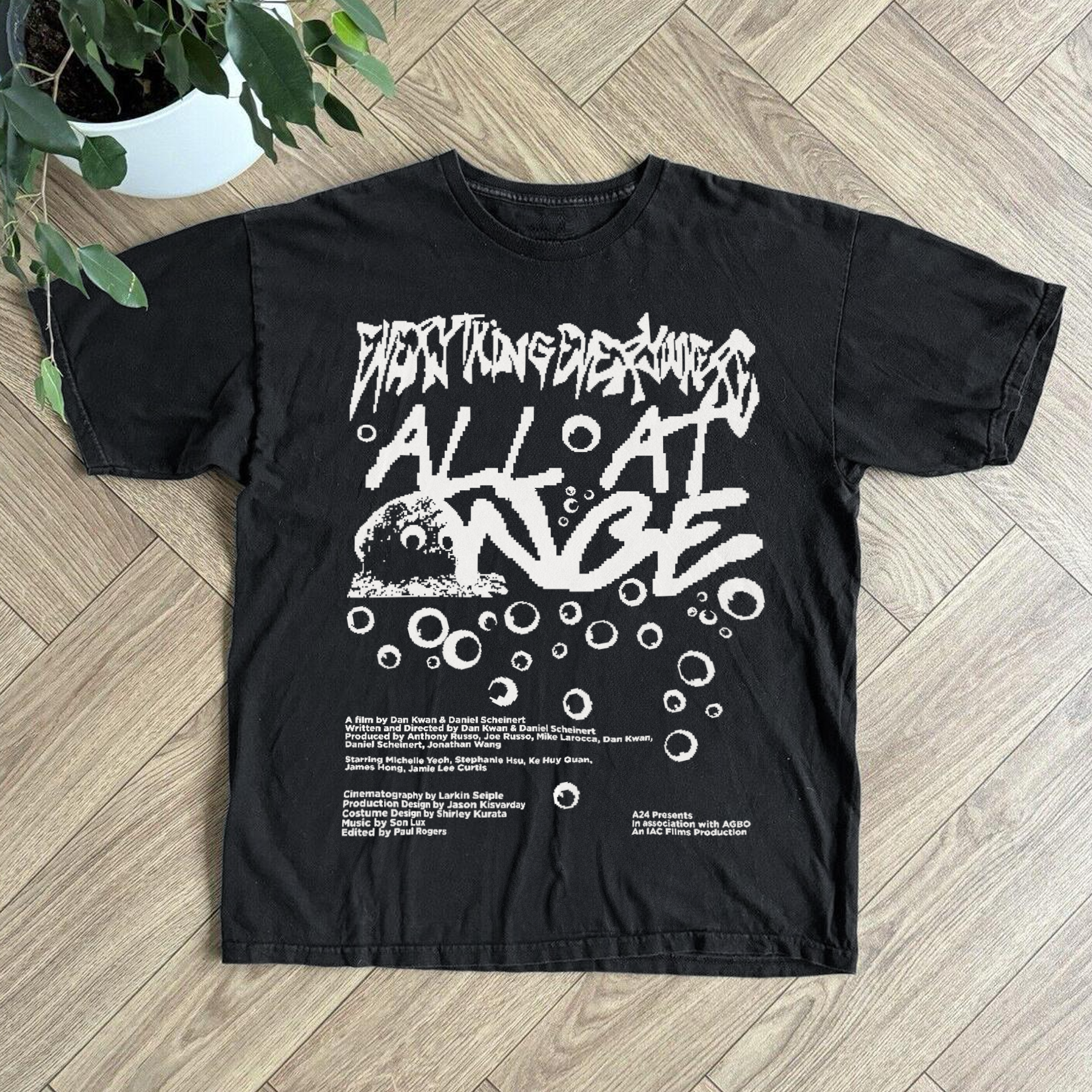 Everything Everywhere Black Pixel Graphic Tee