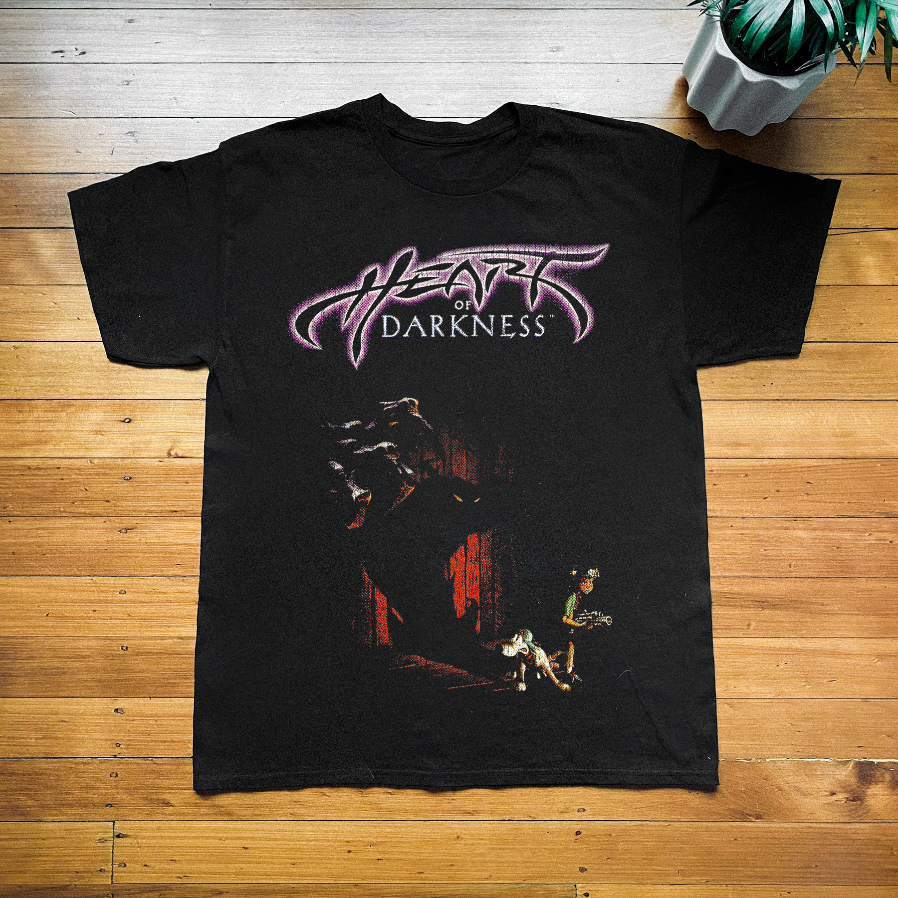 Vintage 1998 Heart of Darkness PS1 Black Tee