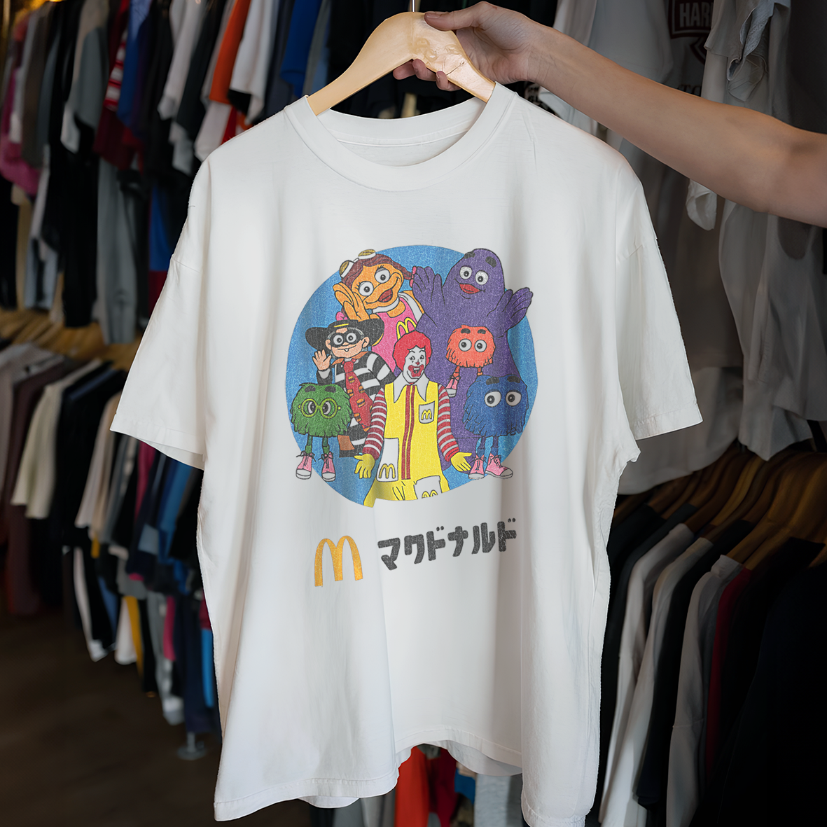 Vintage 80s McDonald's Japan Promo Washed Tee