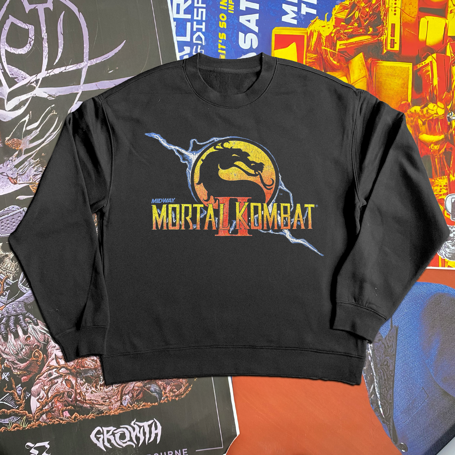 Black MK II Crewneck Sweater - Classic Fit