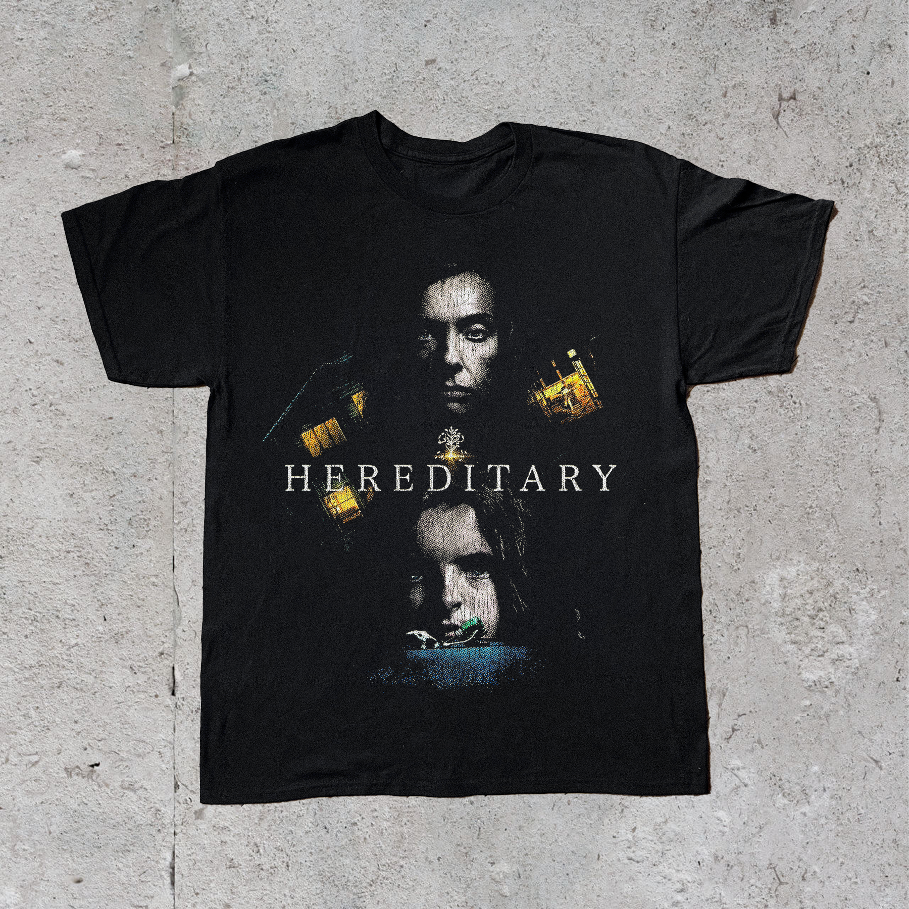 Black Hereditary Graphic Tee - Front & Back Print