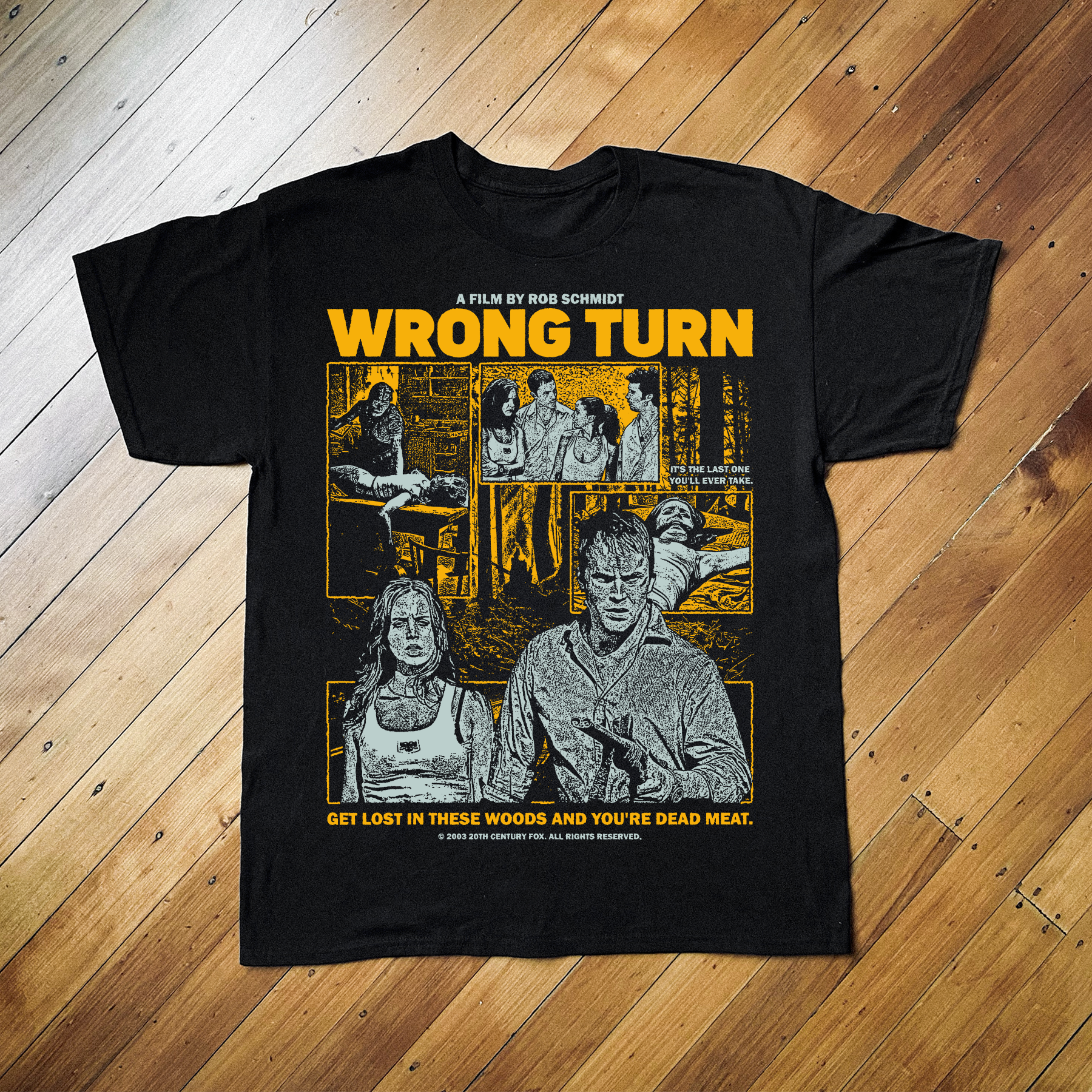 Black Wrong Turn Graphic Tee