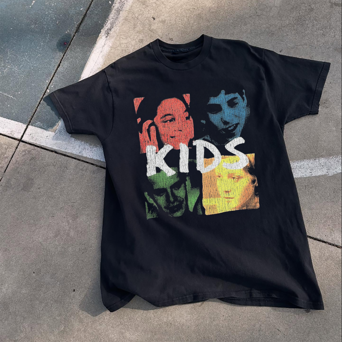 Vintage Black Kids' T-Shirt - Classic Style