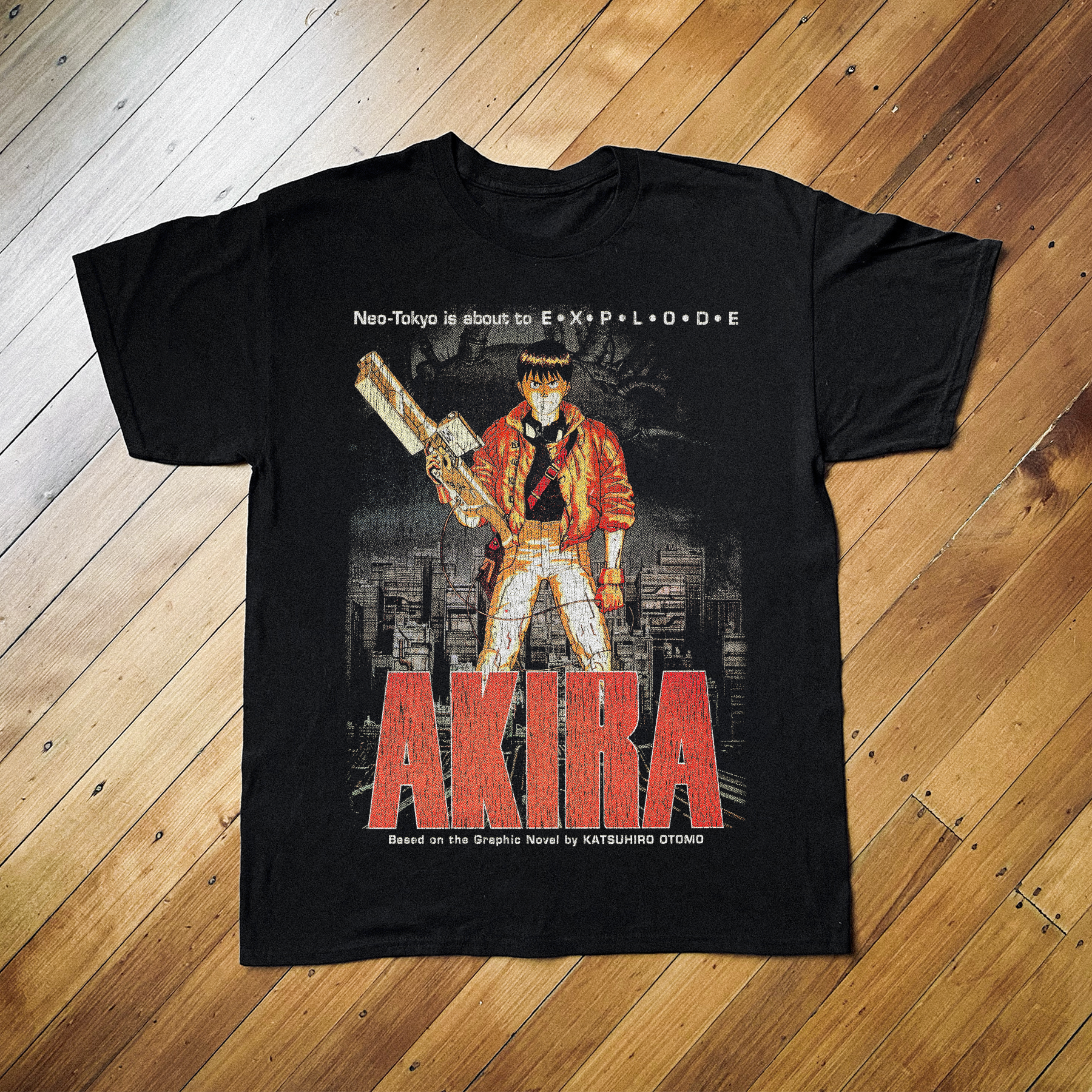 Akira '87 Vintage Black Tee